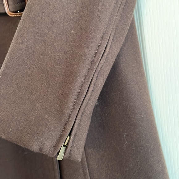 BCBG Max Azria Brown Military Style Wool Coat size M - Picture 9 of 14